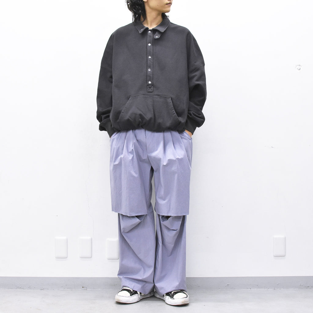 THE JEAN PIERRE / 3Tuck Easy Trouser - GREY