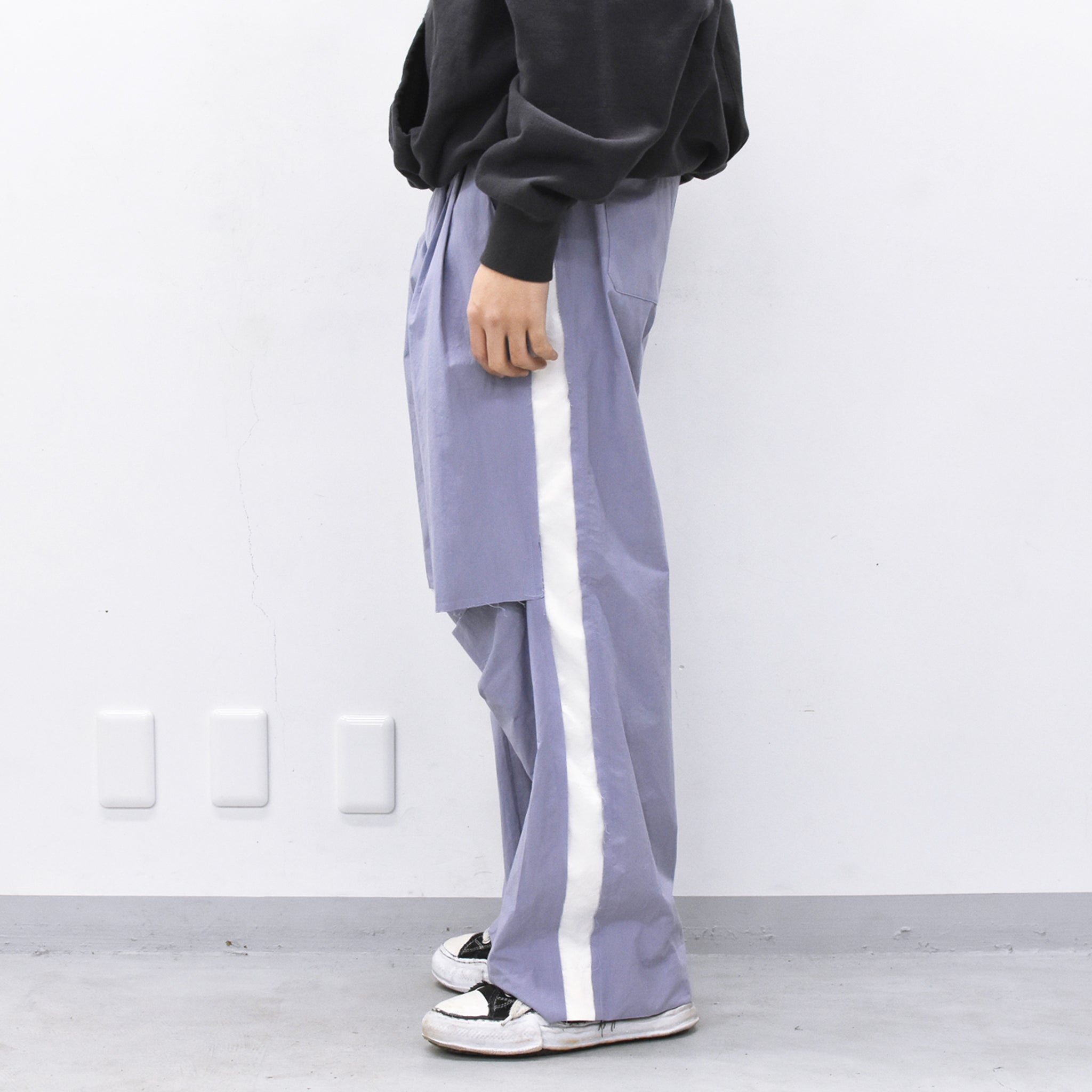 THE JEAN PIERRE / 3Tuck Easy Trouser - GREY