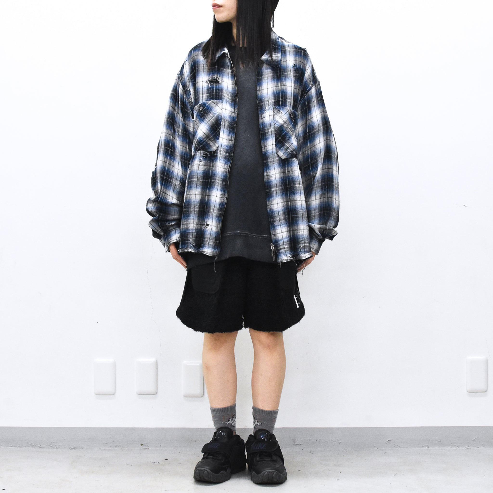 THE JEAN PIERRE / Grunge Destroy Kurt Shirt - BLUE