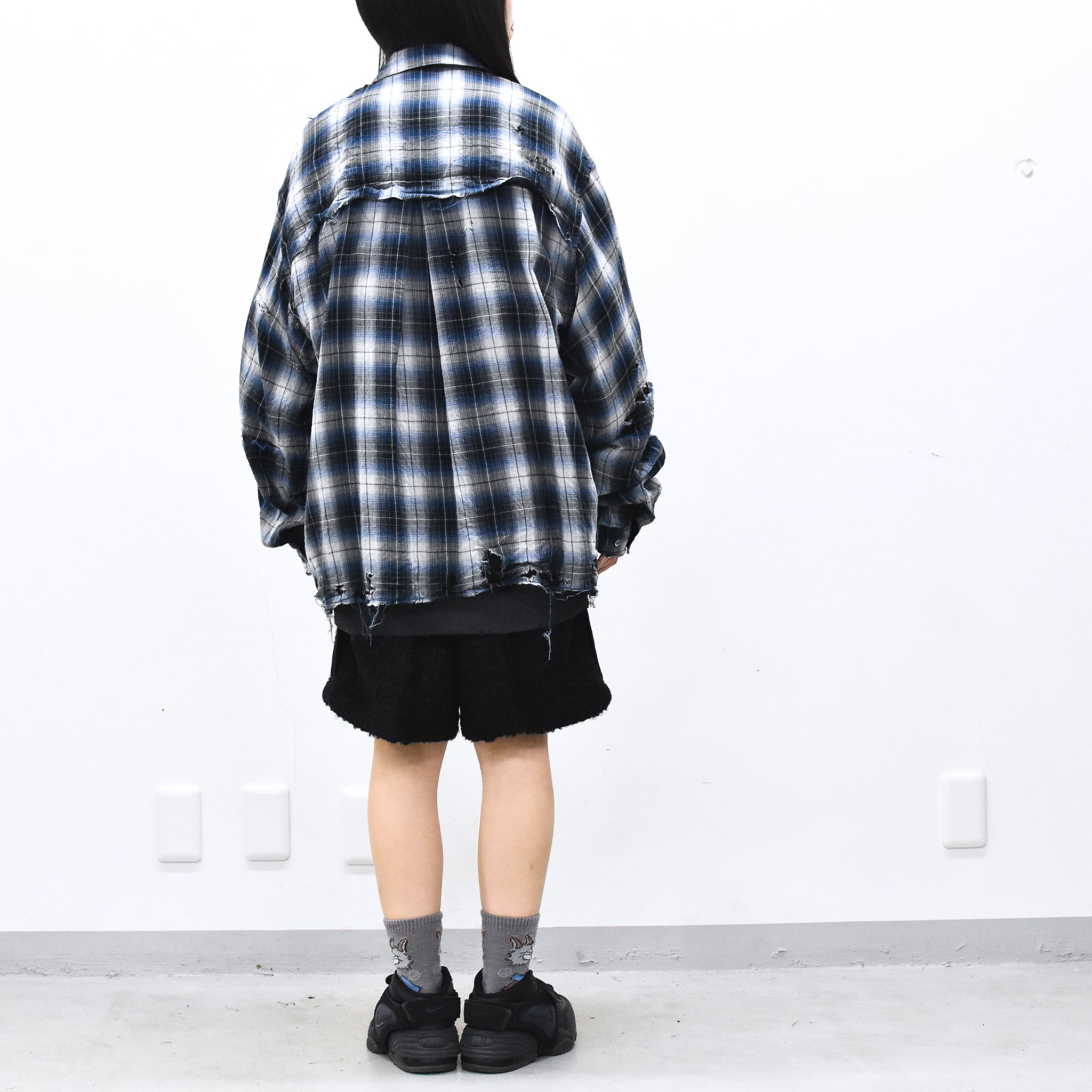 THE JEAN PIERRE / Grunge Destroy Kurt Shirt - BLUE