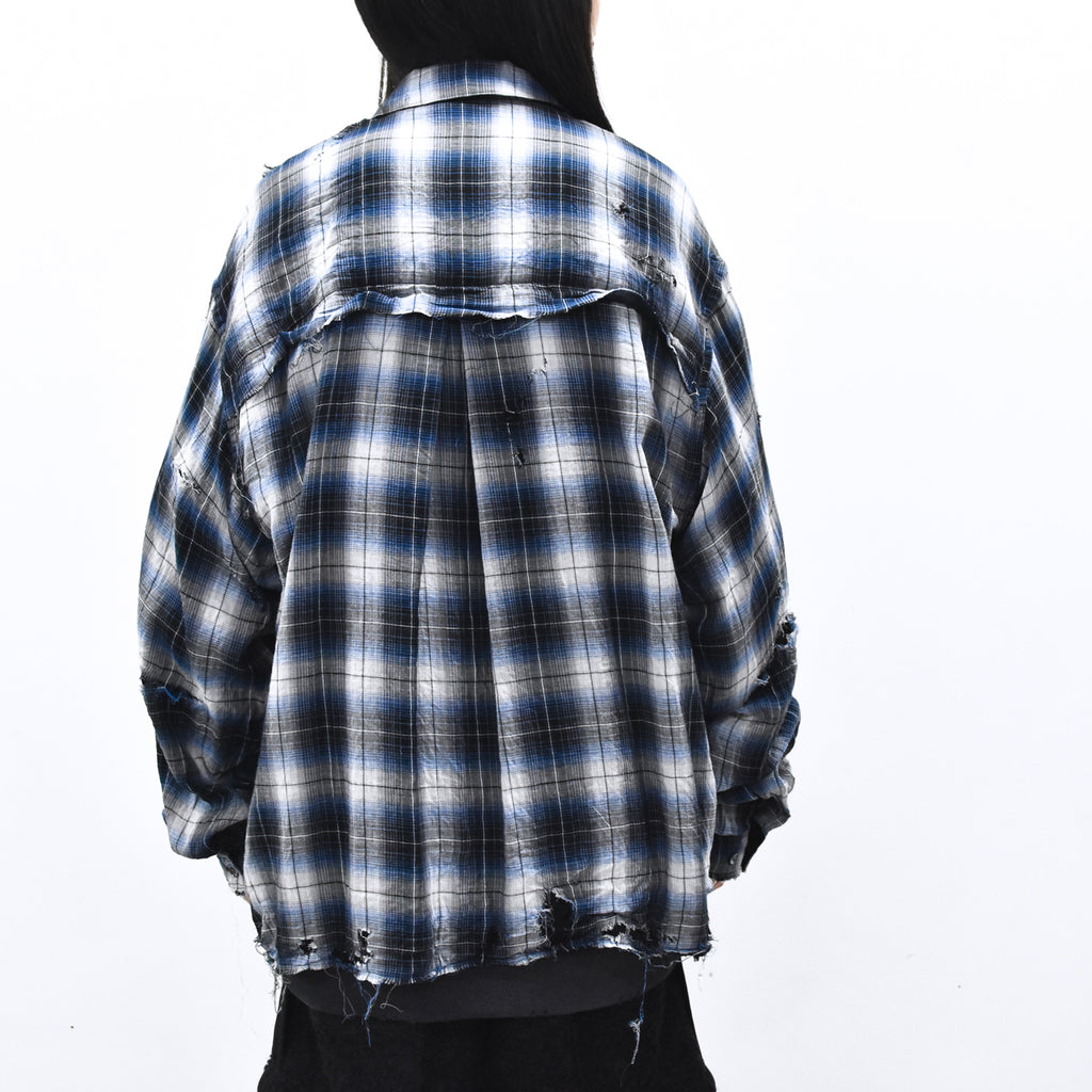 THE JEAN PIERRE / Grunge Destroy Kurt Shirt - BLUE