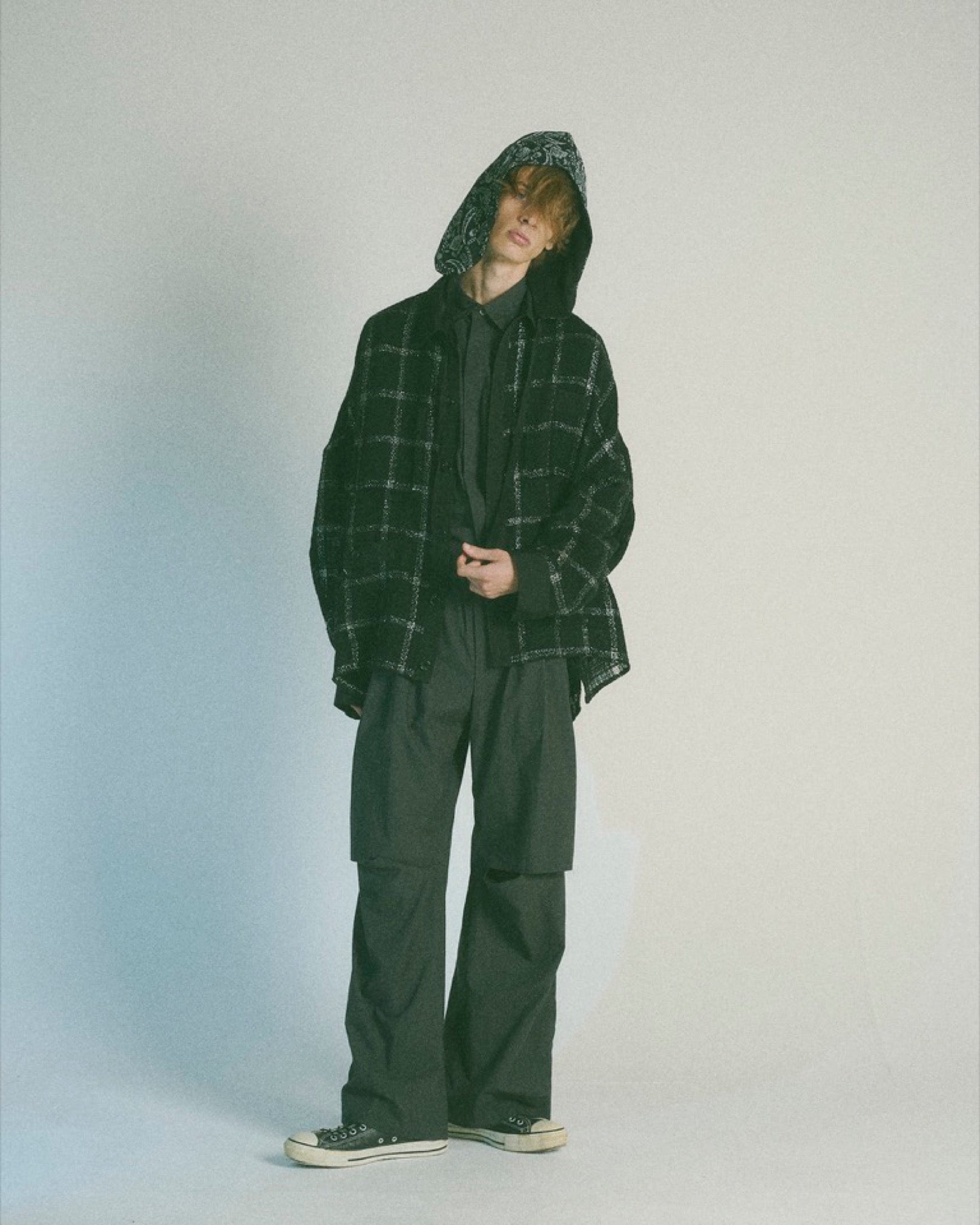 THE JEAN PIERRE / 3Tuck Easy Trouser - STONE WHT