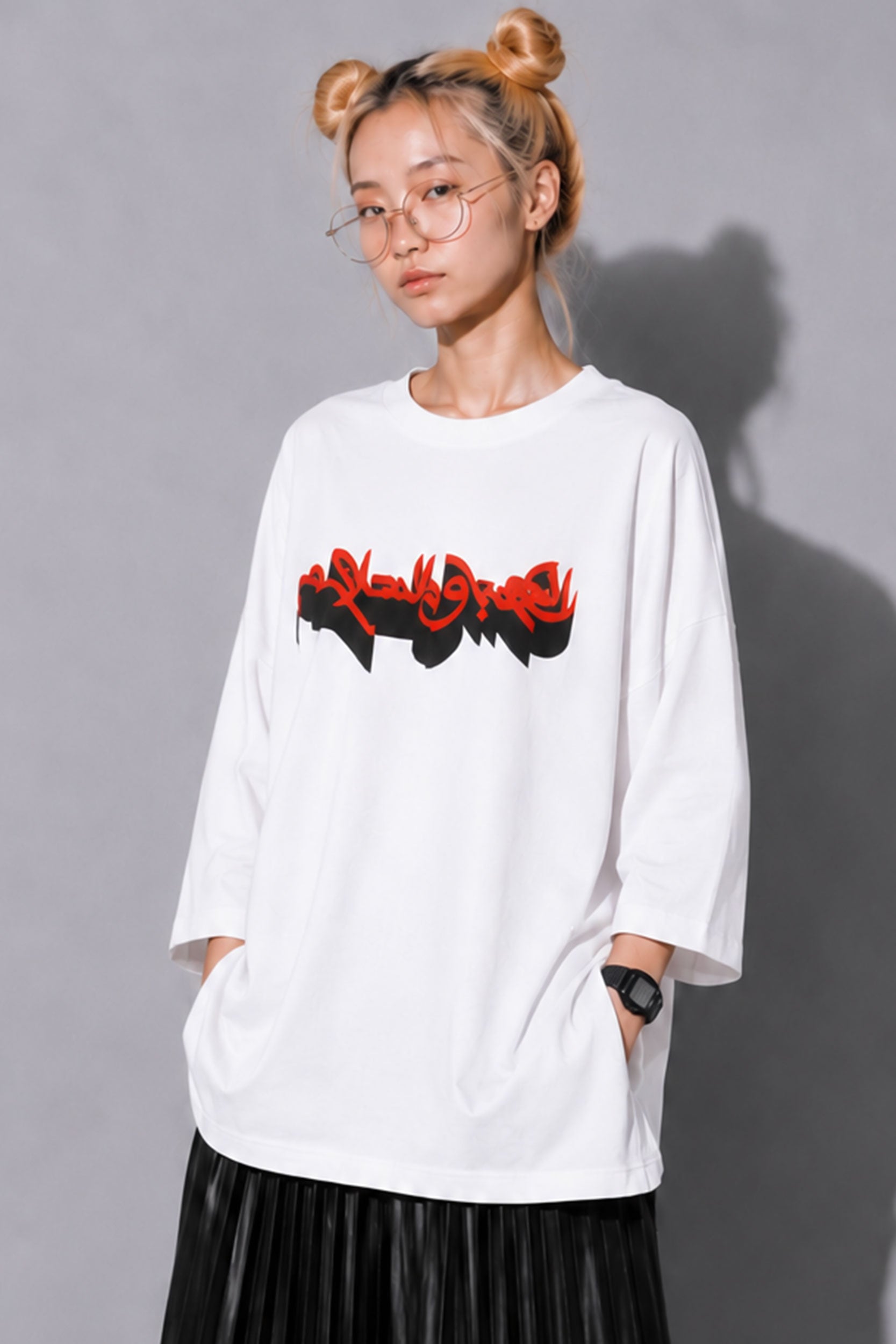 STOF / ARABIC L&P  Tee - WHITE
