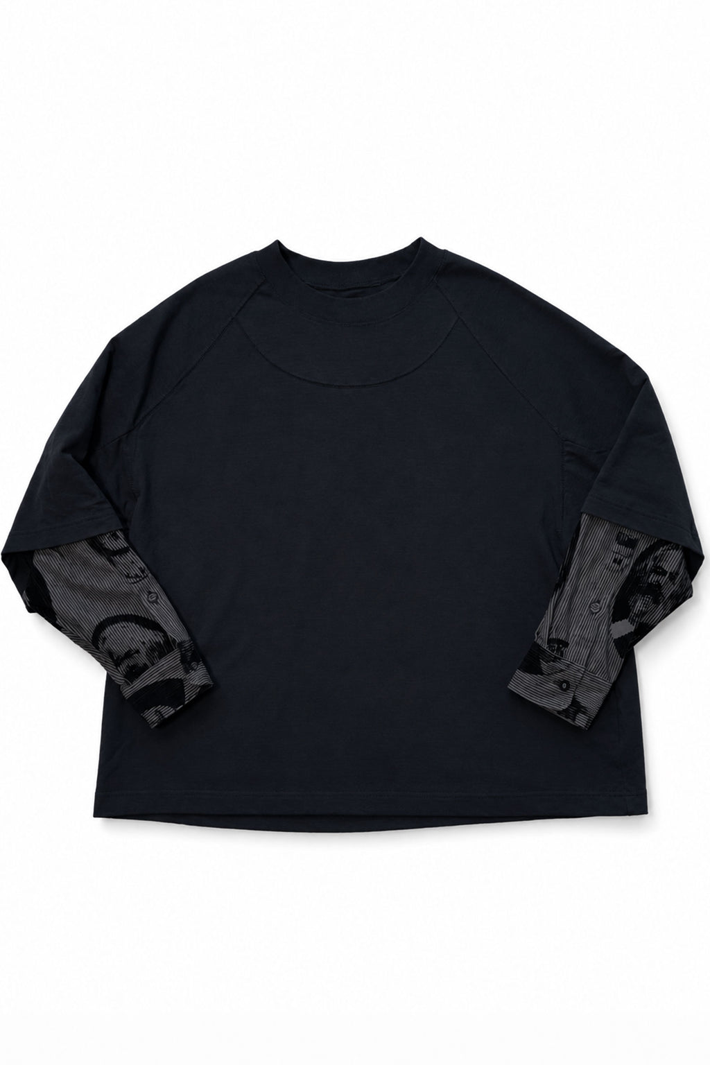 STOF / Anarchy/Flocky Layer Tee - BLACK