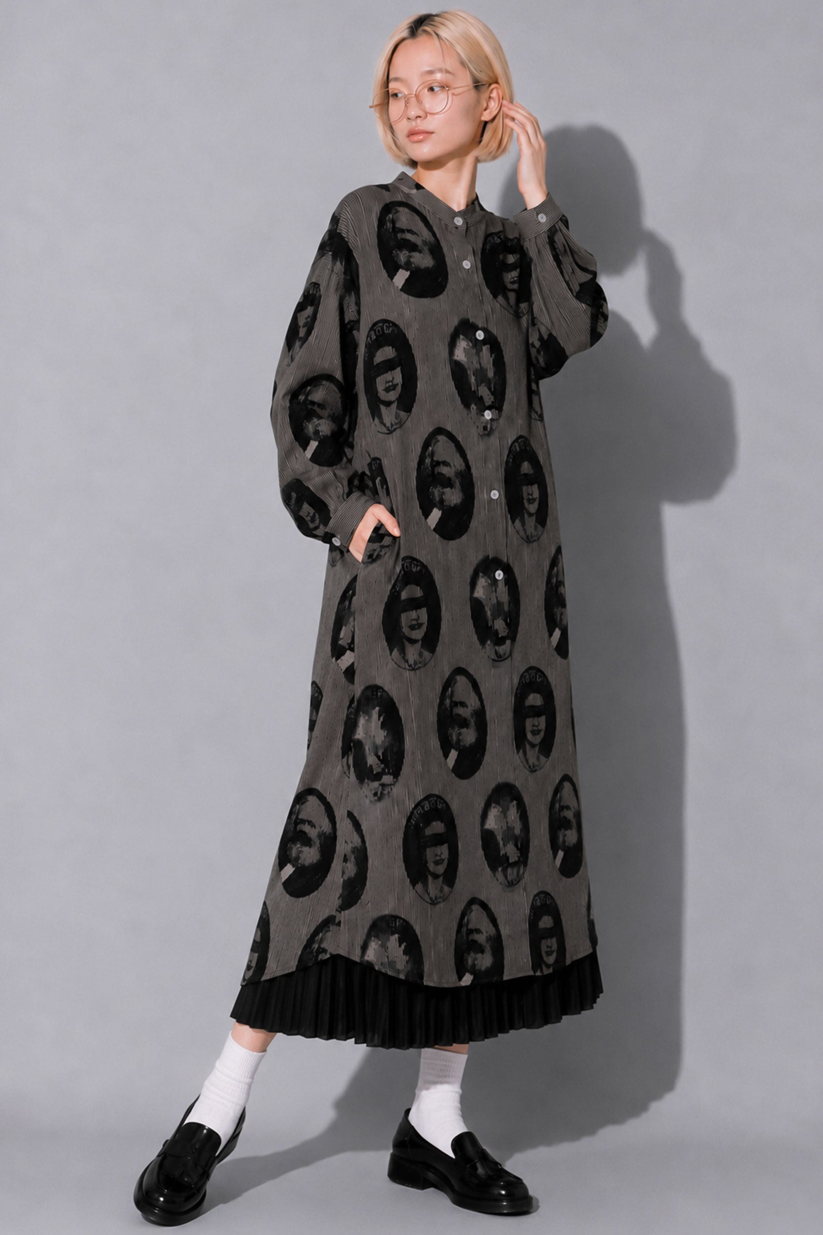 STOF / Anarchy/Flocky Dress Shirts - BLACK