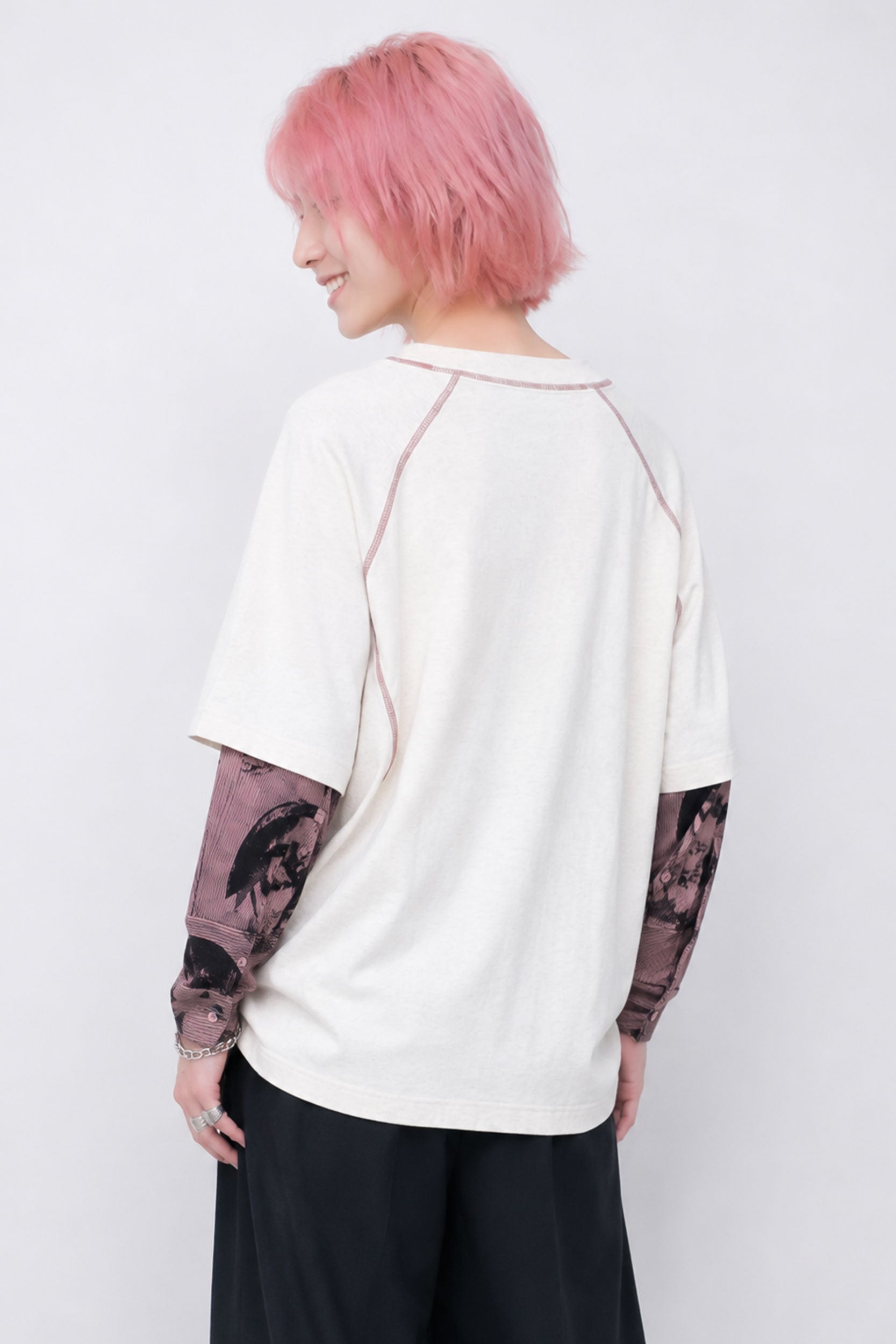 STOF / Anarchy/Flocky Layer Tee - WHITE