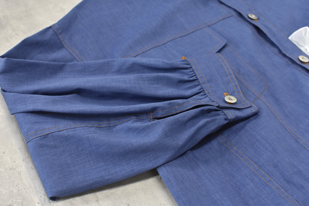 先行予約 BEDSIDEDRAMA / ASYMMETRICAL SHIRT JACKET