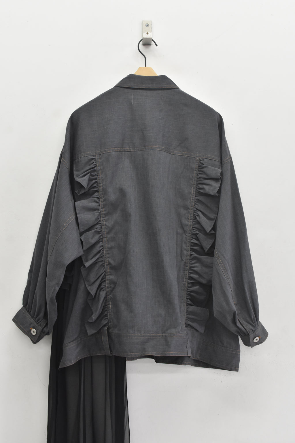先行予約 BEDSIDEDRAMA / ASYMMETRICAL SHIRT JACKET