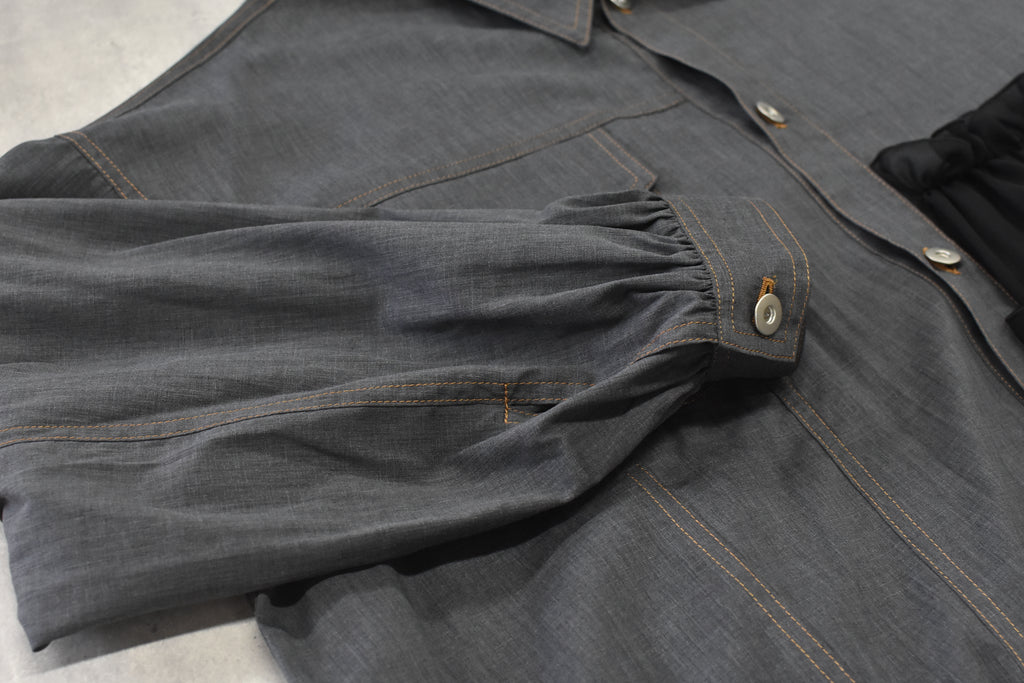 先行予約 BEDSIDEDRAMA / ASYMMETRICAL SHIRT JACKET