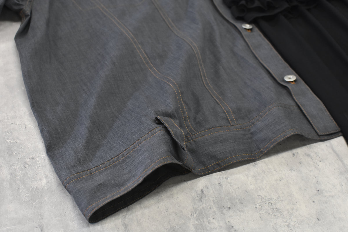 先行予約 BEDSIDEDRAMA / ASYMMETRICAL SHIRT JACKET