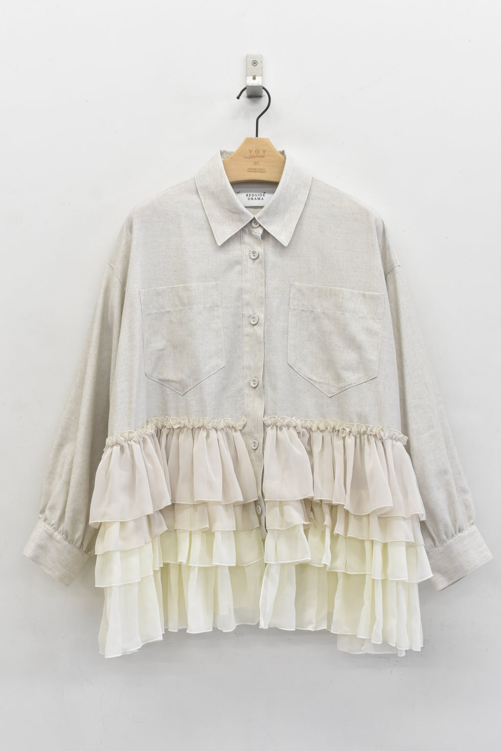 先行予約 BEDSIDEDRAMA / FRILL SHIRT JACKET