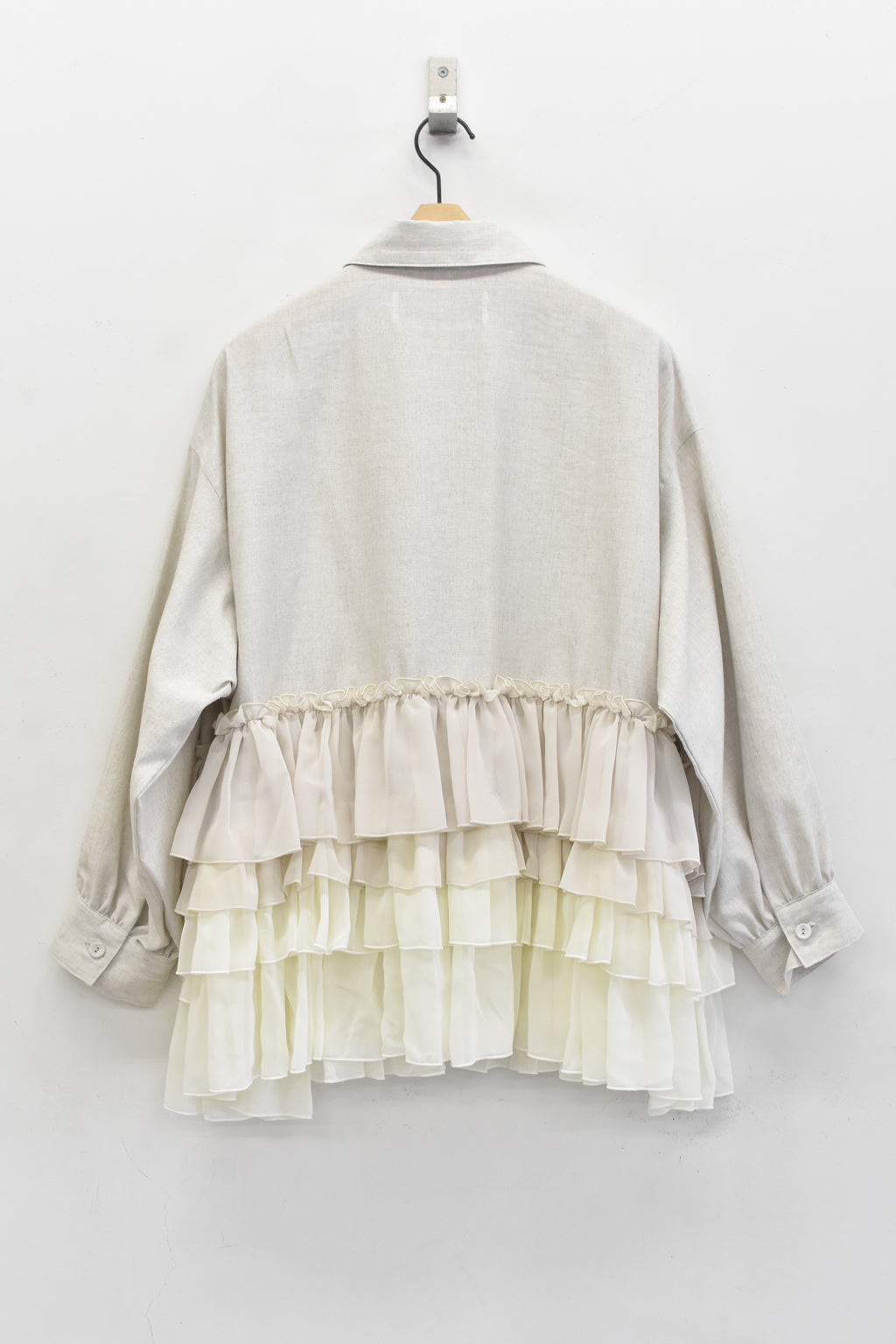 先行予約 BEDSIDEDRAMA / FRILL SHIRT JACKET