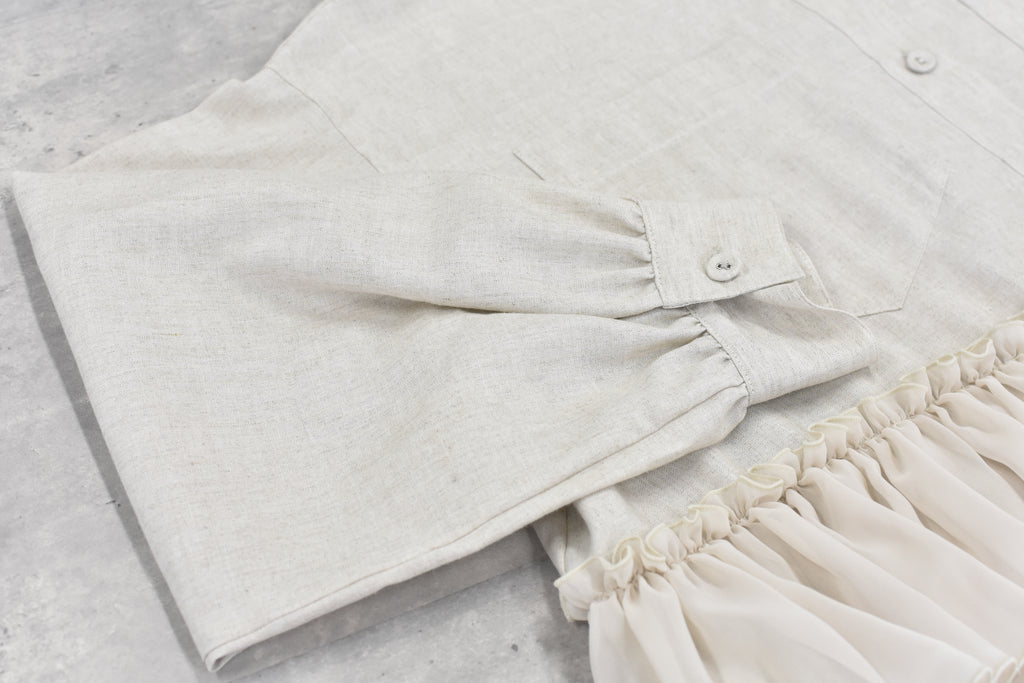 先行予約 BEDSIDEDRAMA / FRILL SHIRT JACKET