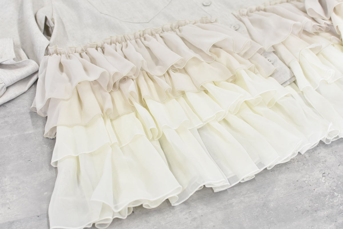 先行予約 BEDSIDEDRAMA / FRILL SHIRT JACKET