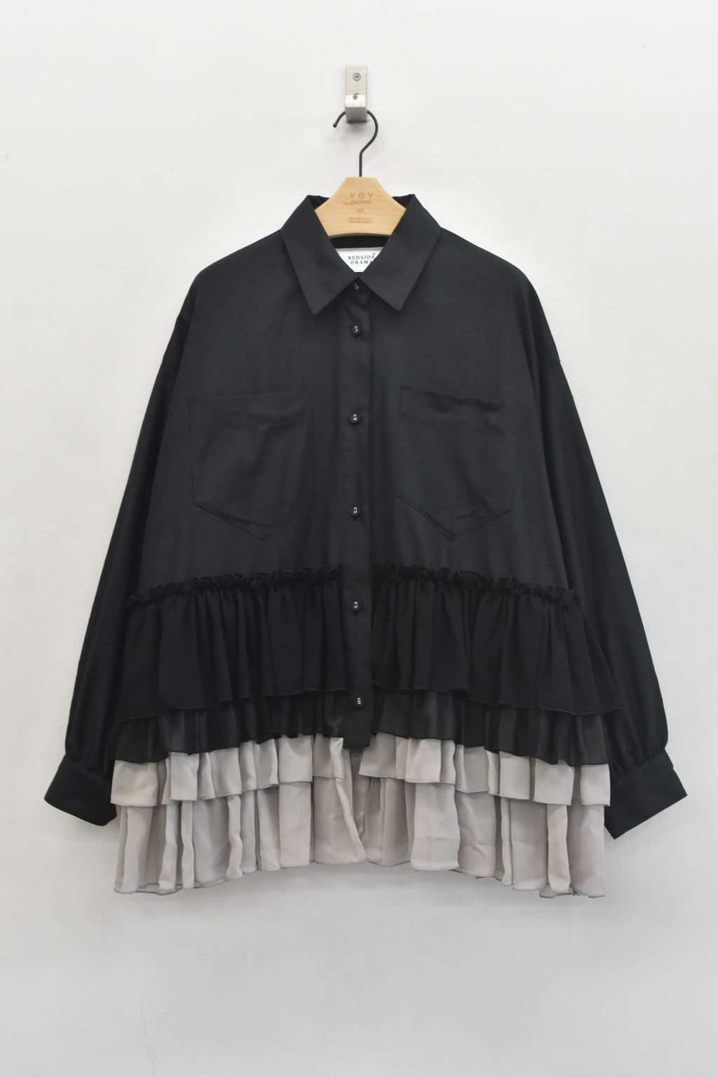 先行予約 BEDSIDEDRAMA / FRILL SHIRT JACKET