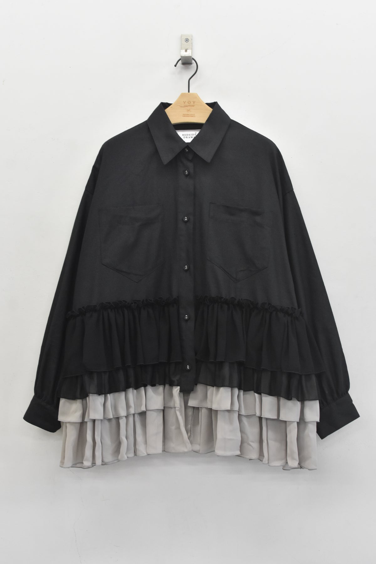 先行予約 BEDSIDEDRAMA / FRILL SHIRT JACKET