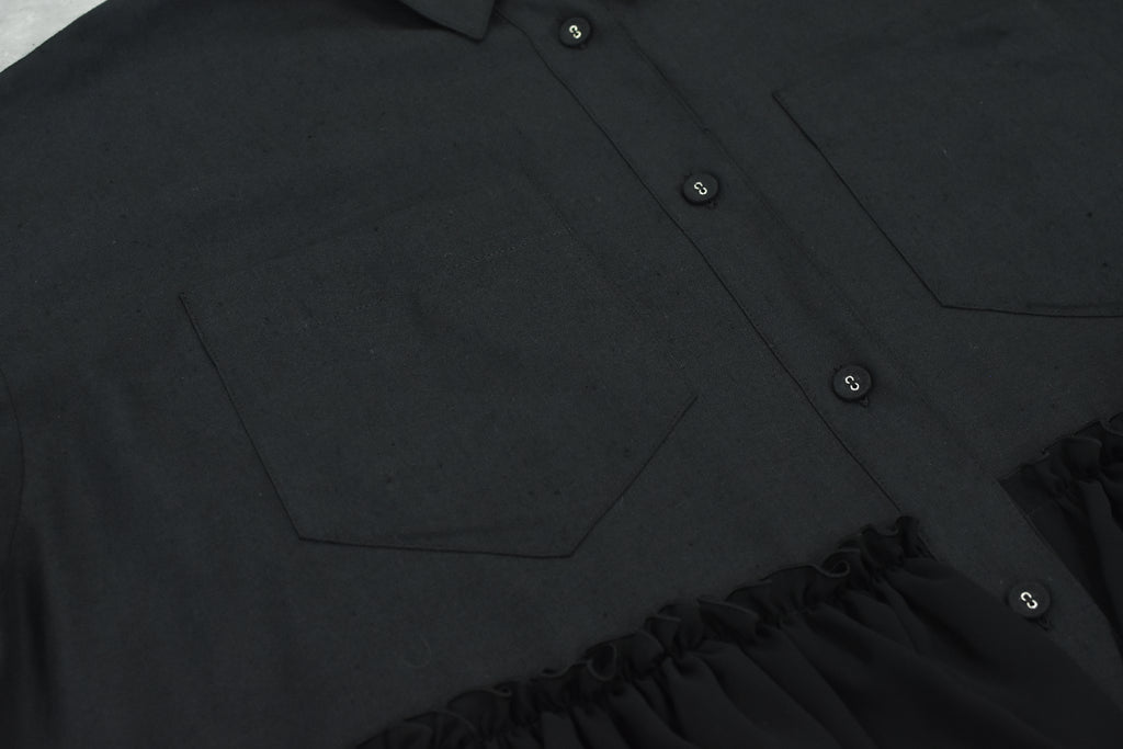 先行予約 BEDSIDEDRAMA / FRILL SHIRT JACKET
