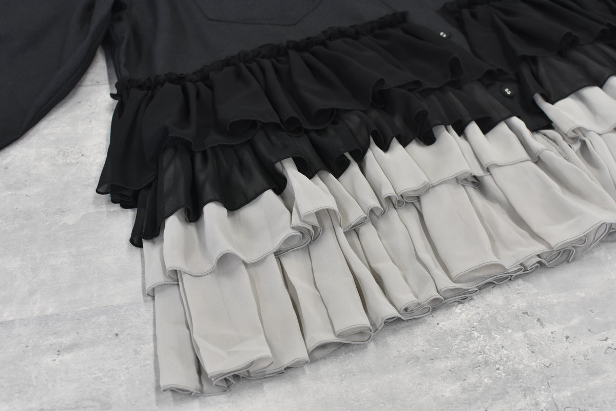 先行予約 BEDSIDEDRAMA / FRILL SHIRT JACKET