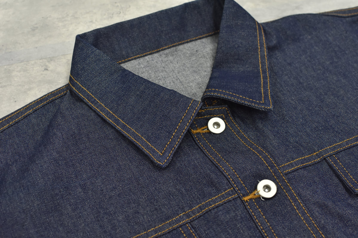 先行予約 BEDSIDEDRAMA / RAW-EDGE DENIM COAT