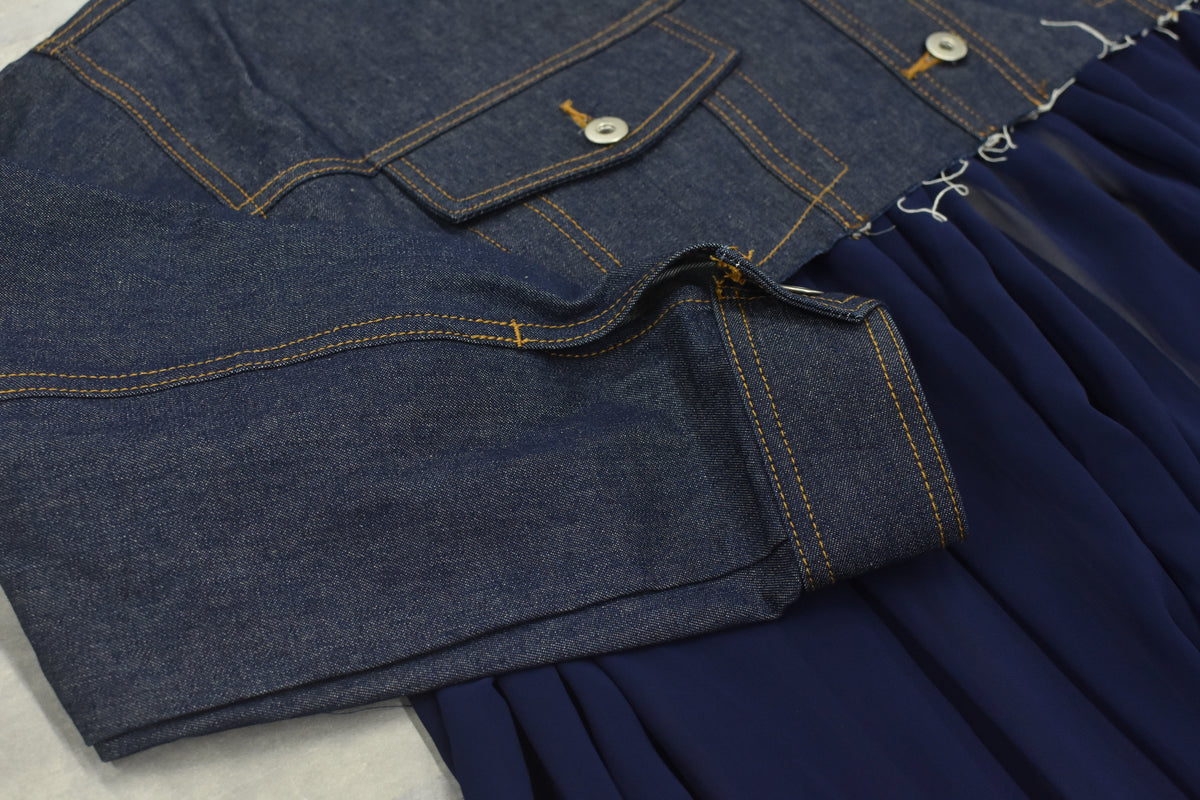 先行予約 BEDSIDEDRAMA / RAW-EDGE DENIM COAT