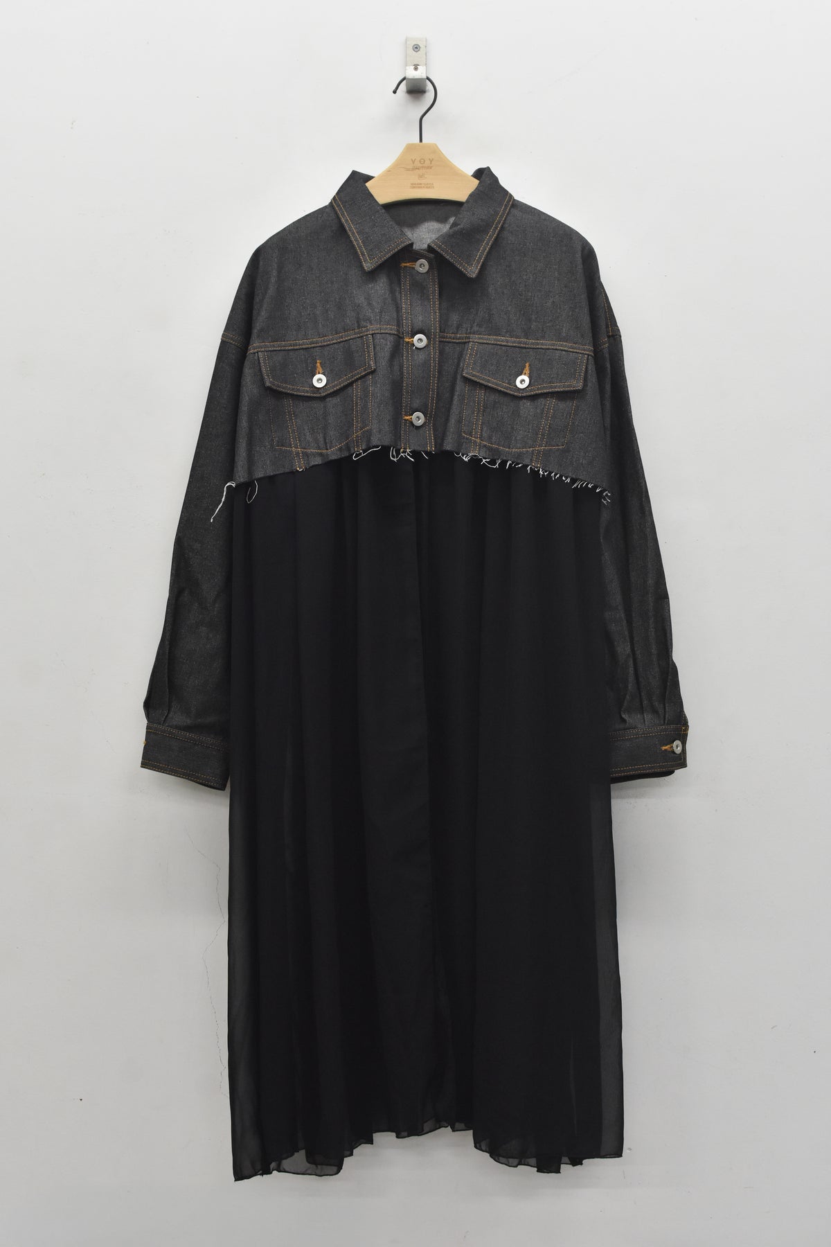 先行予約 BEDSIDEDRAMA / RAW-EDGE DENIM COAT