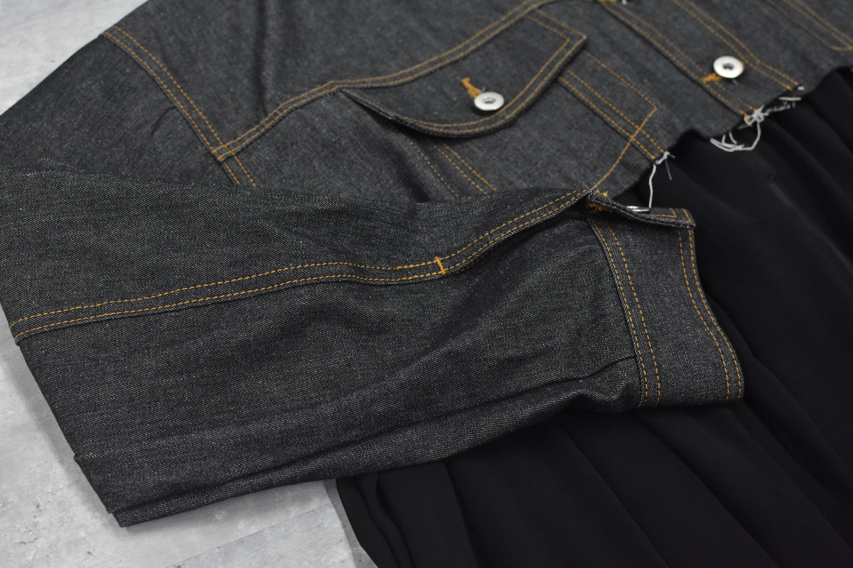 先行予約 BEDSIDEDRAMA / RAW-EDGE DENIM COAT