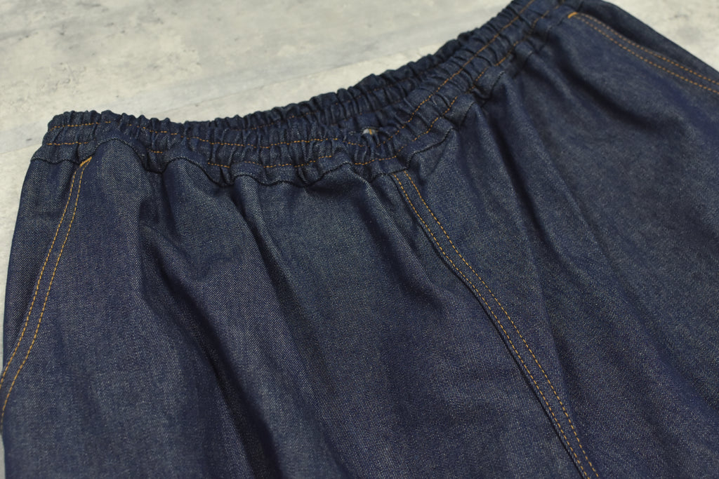 先行予約 BEDSIDEDRAMA / GATHERED DENIM PANTS