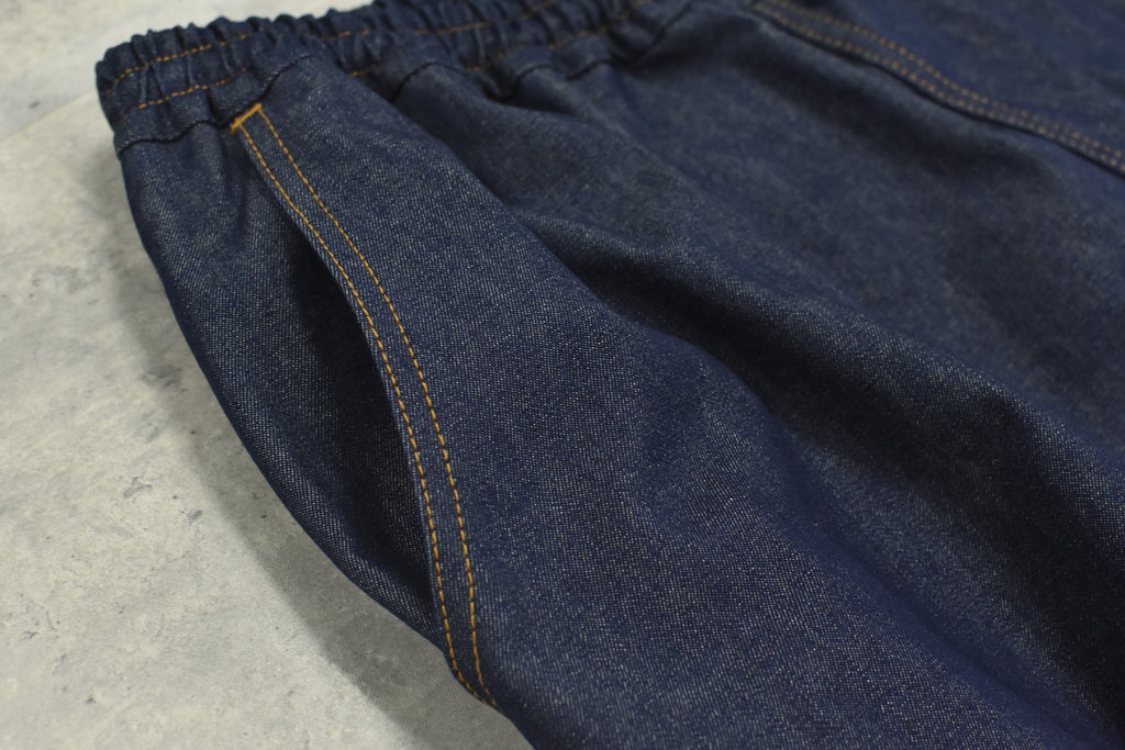 先行予約 BEDSIDEDRAMA / GATHERED DENIM PANTS