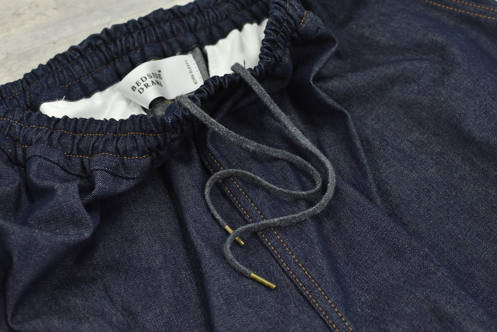 先行予約 BEDSIDEDRAMA / GATHERED DENIM PANTS