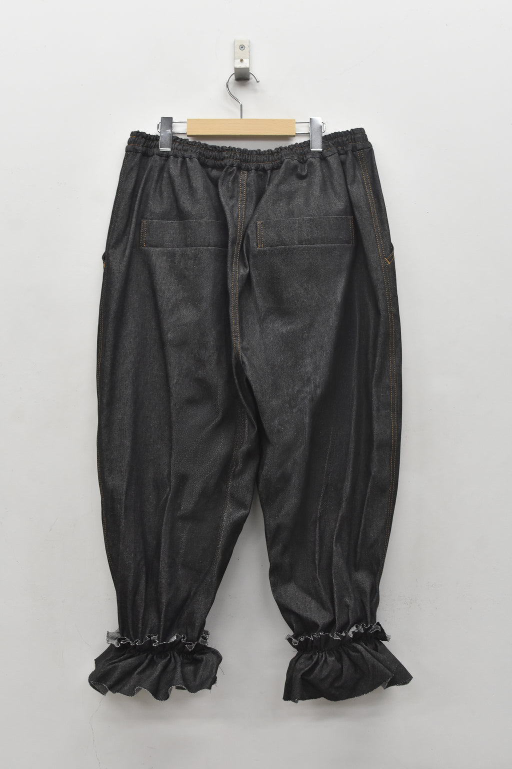 先行予約 BEDSIDEDRAMA / GATHERED DENIM PANTS