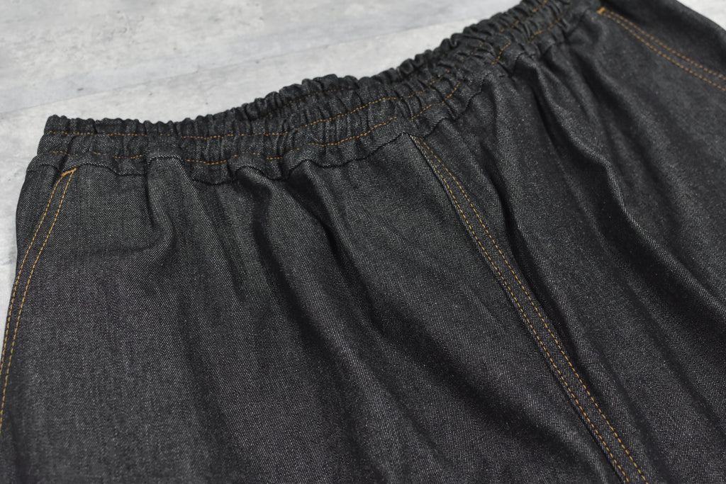 先行予約 BEDSIDEDRAMA / GATHERED DENIM PANTS