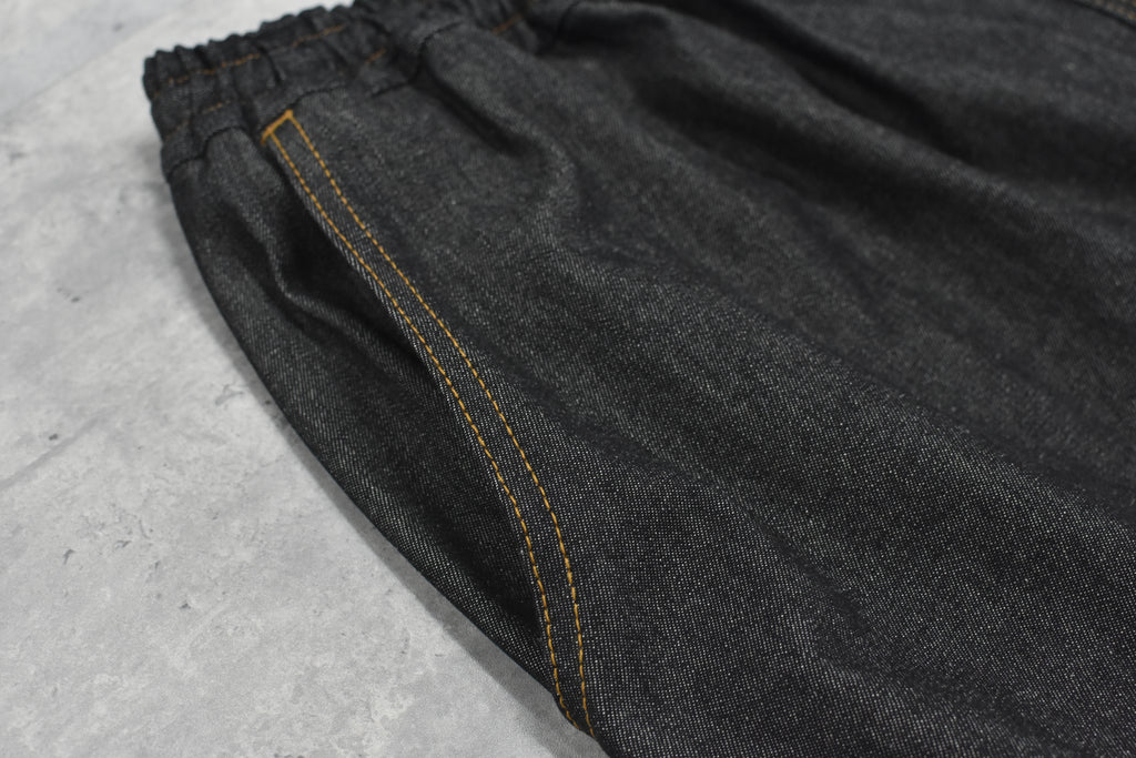 先行予約 BEDSIDEDRAMA / GATHERED DENIM PANTS
