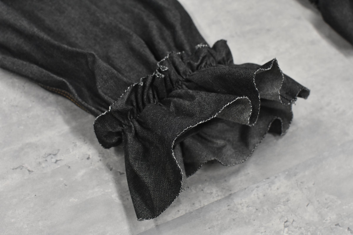 先行予約 BEDSIDEDRAMA / GATHERED DENIM PANTS