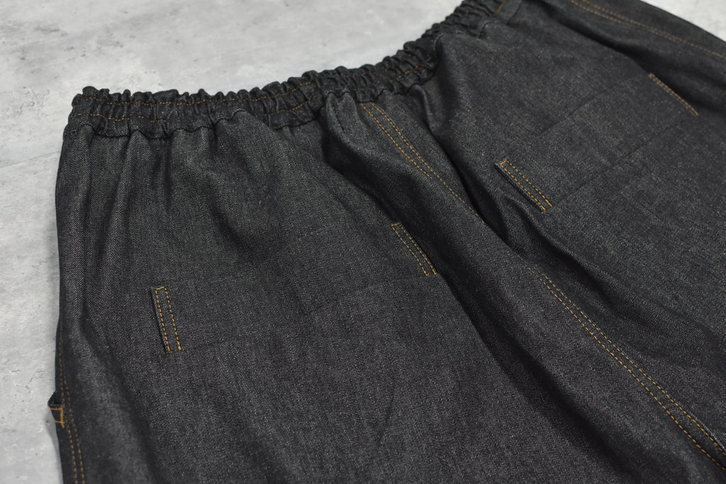 先行予約 BEDSIDEDRAMA / GATHERED DENIM PANTS
