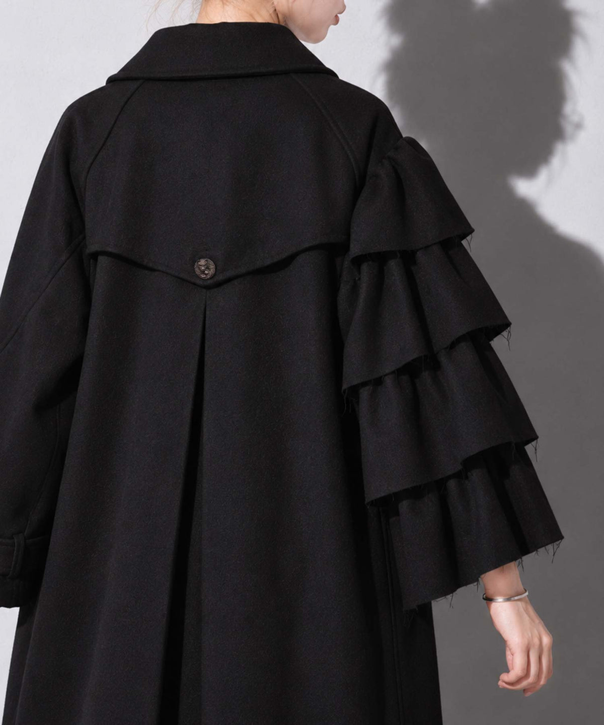 BEDSIDEDRAMA / Dreamin' Mix Wide Coat - BLACK