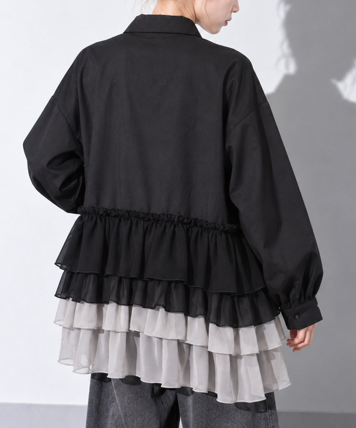 先行予約 BEDSIDEDRAMA / FRILL SHIRT JACKET