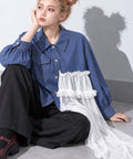 先行予約 BEDSIDEDRAMA / ASYMMETRICAL SHIRT JACKET