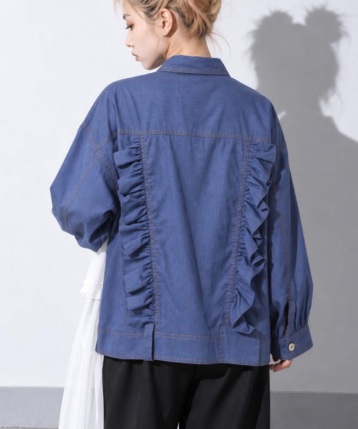 先行予約 BEDSIDEDRAMA / ASYMMETRICAL SHIRT JACKET