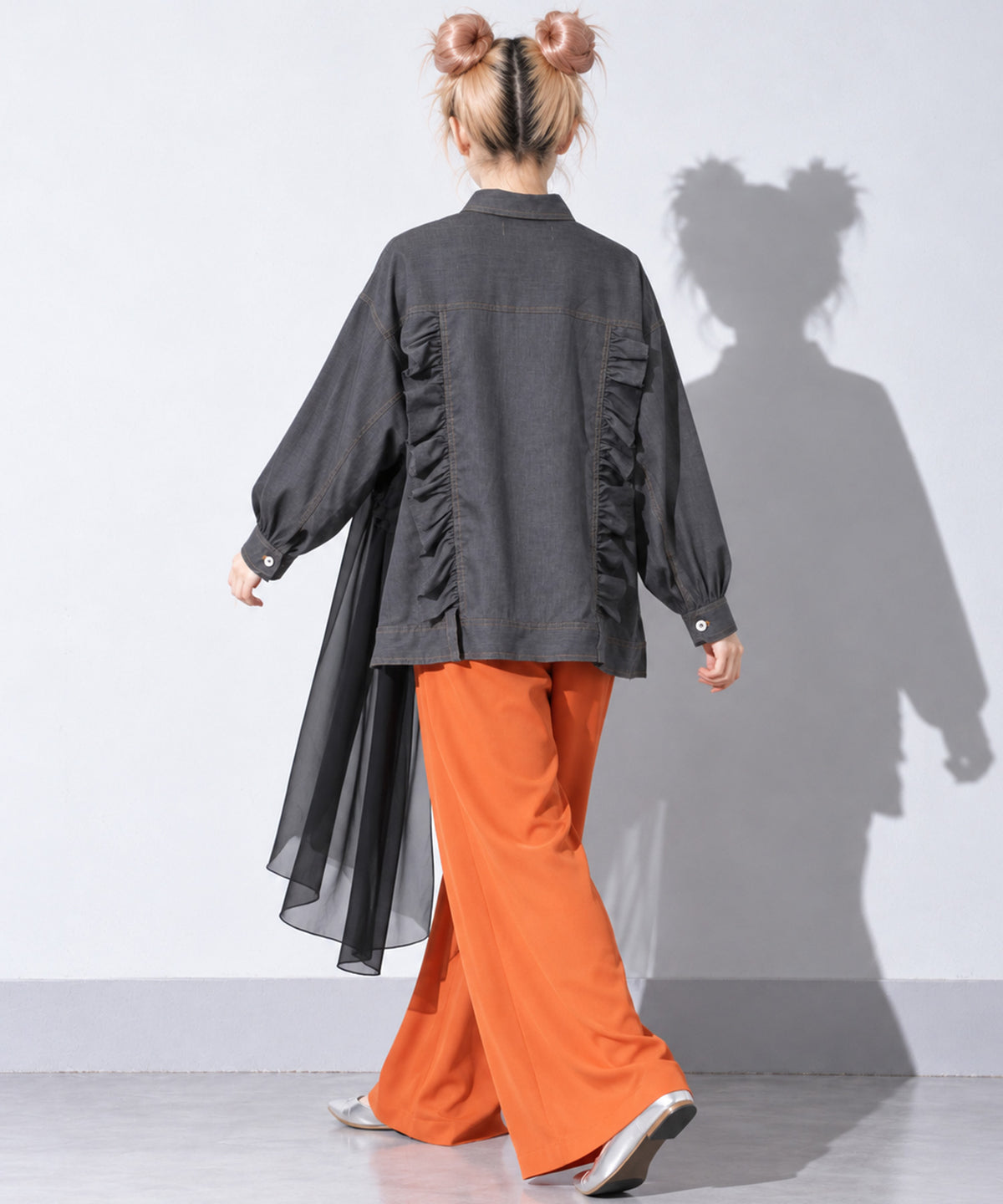 先行予約 BEDSIDEDRAMA / ASYMMETRICAL SHIRT JACKET
