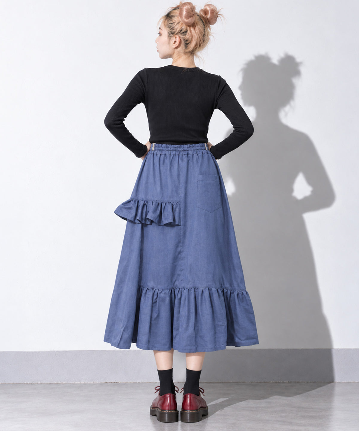 先行予約 BEDSIDEDRAMA / ASYMMETRICAL SHIRT SKIRT