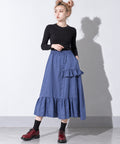 先行予約 BEDSIDEDRAMA / ASYMMETRICAL SHIRT SKIRT