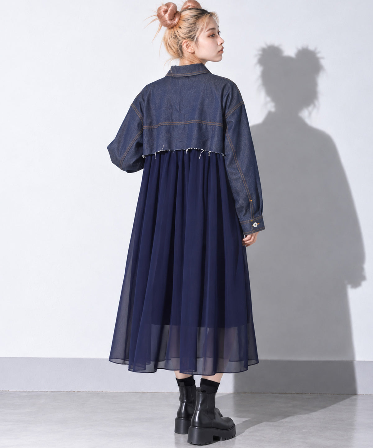 先行予約 BEDSIDEDRAMA / RAW-EDGE DENIM COAT