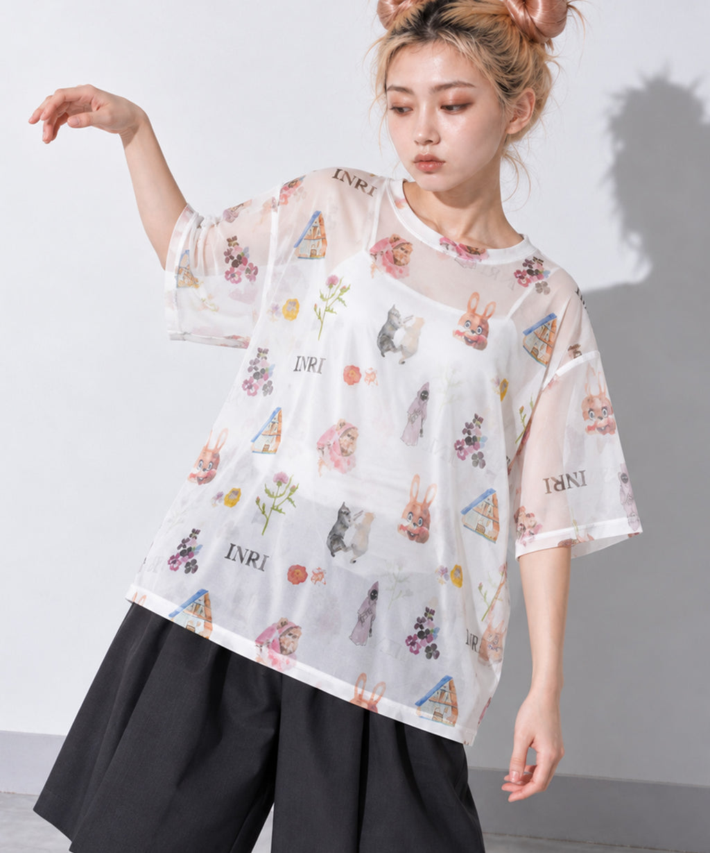 先行予約 BEDSIDEDRAMA / NOSTALGIC SHEER TEE