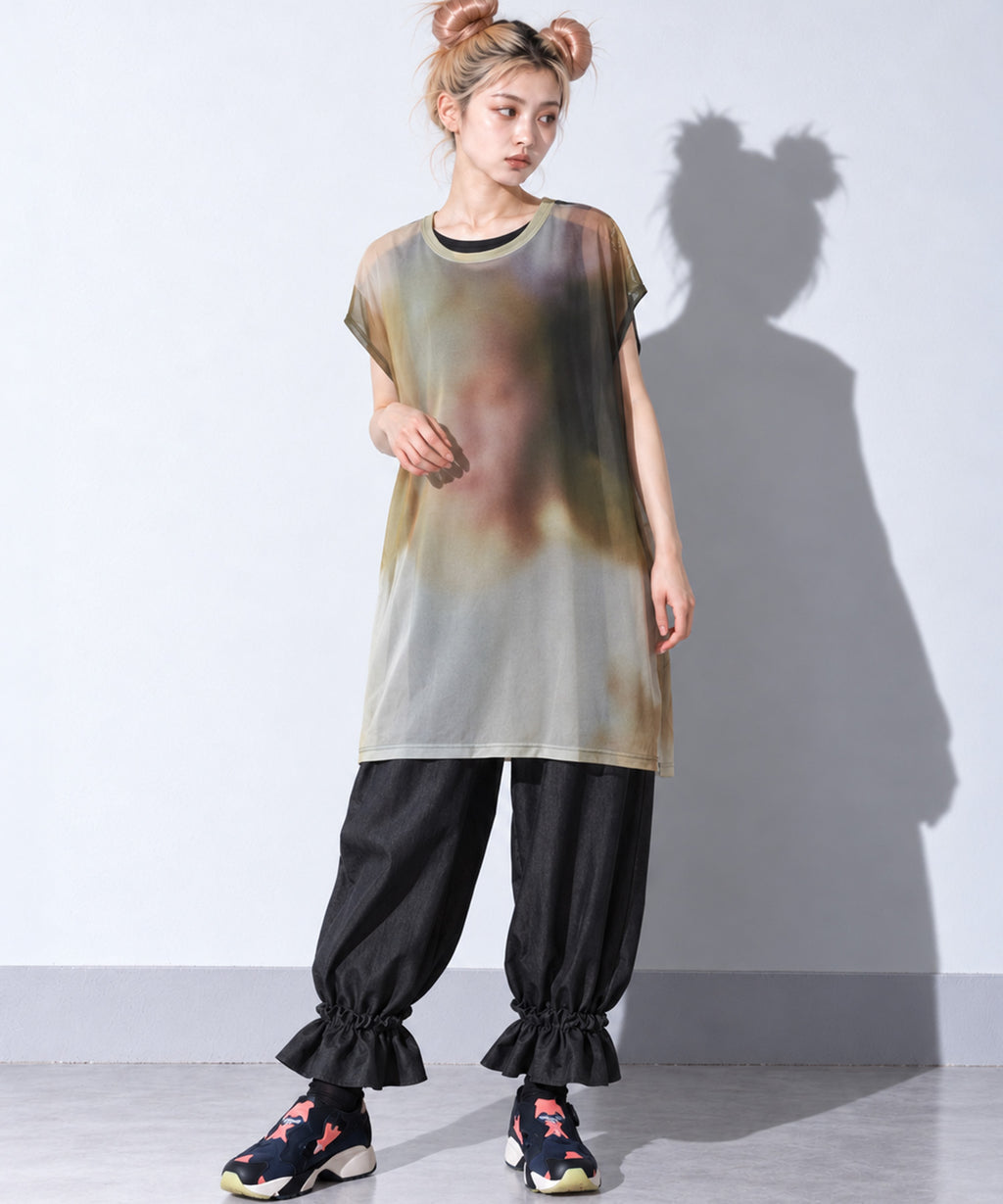 先行予約 BEDSIDEDRAMA / DIM PRINT DRESS