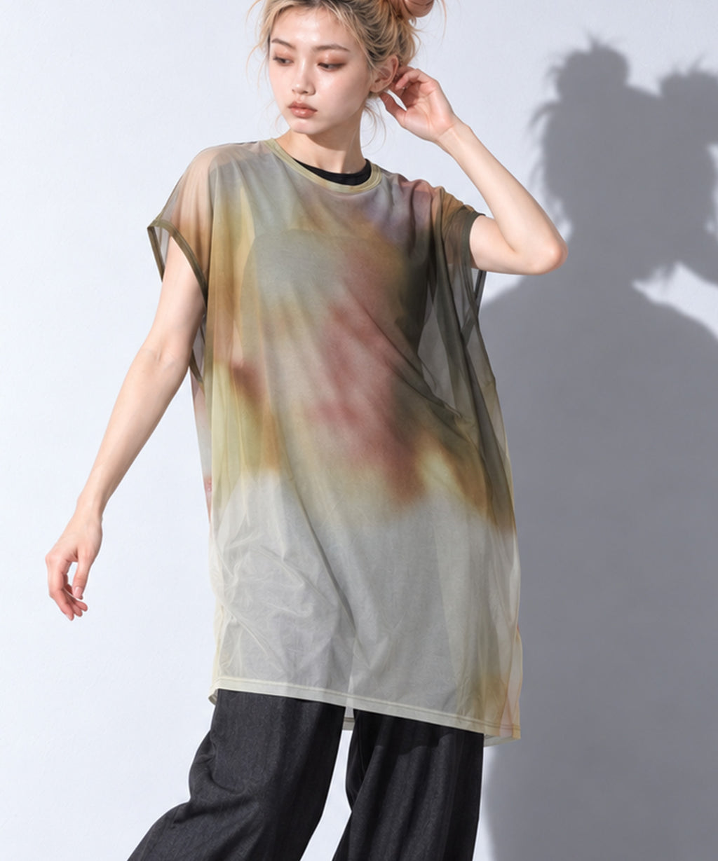 先行予約 BEDSIDEDRAMA / DIM PRINT DRESS