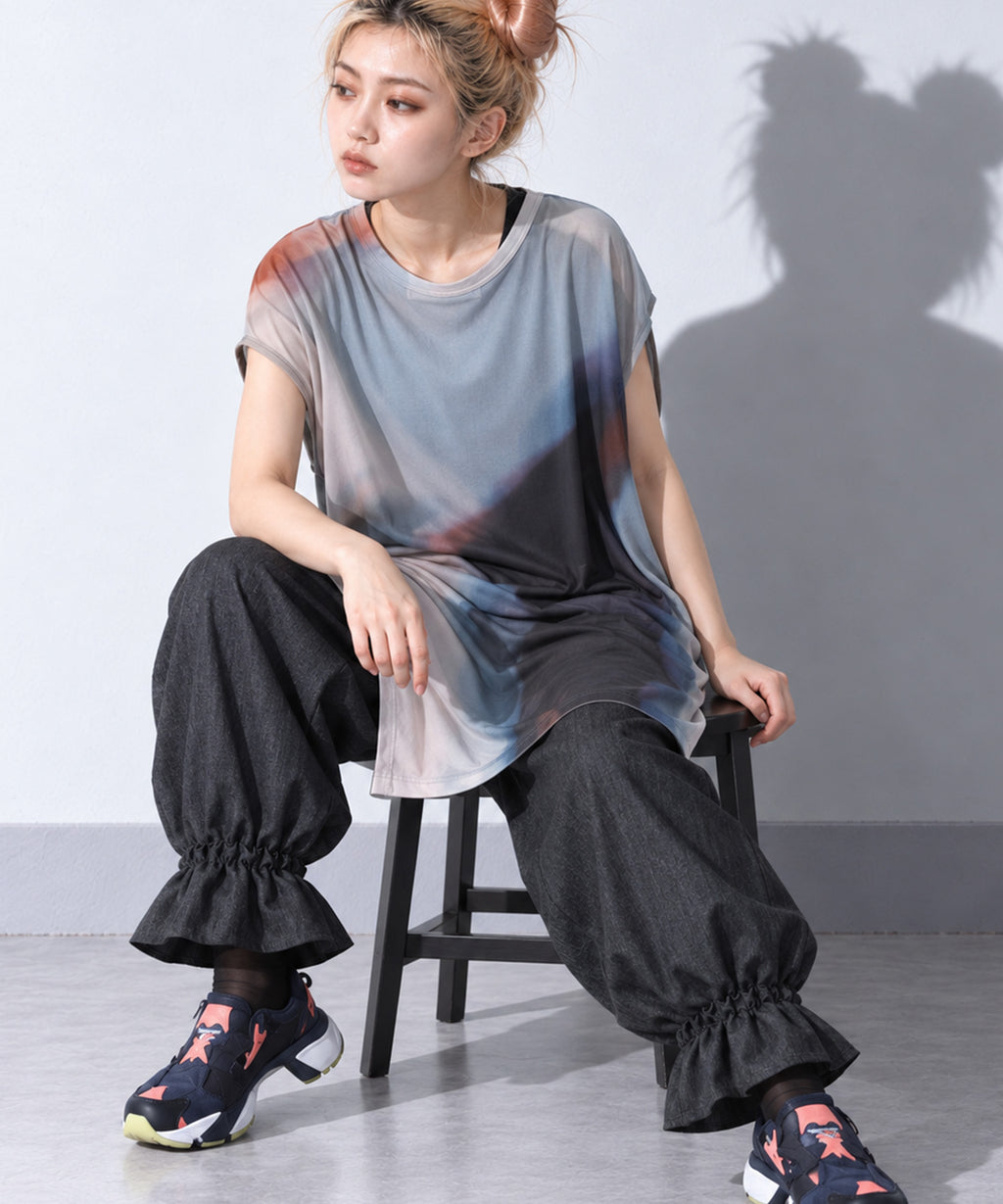 先行予約 BEDSIDEDRAMA / DIM PRINT DRESS