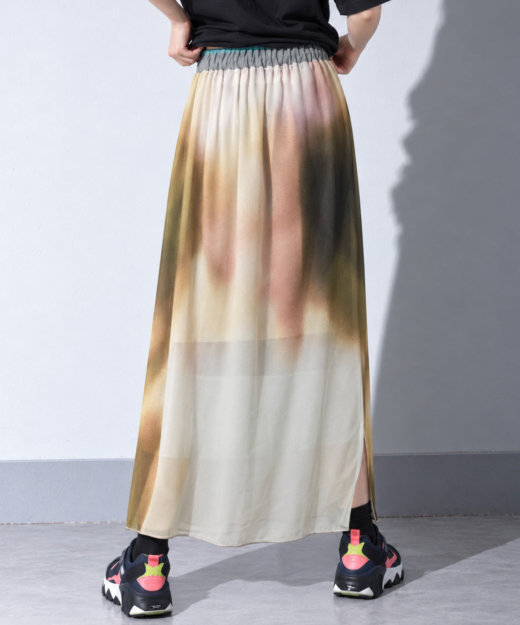 先行予約 BEDSIDEDRAMA / DIM PRINT LONG SKIRT