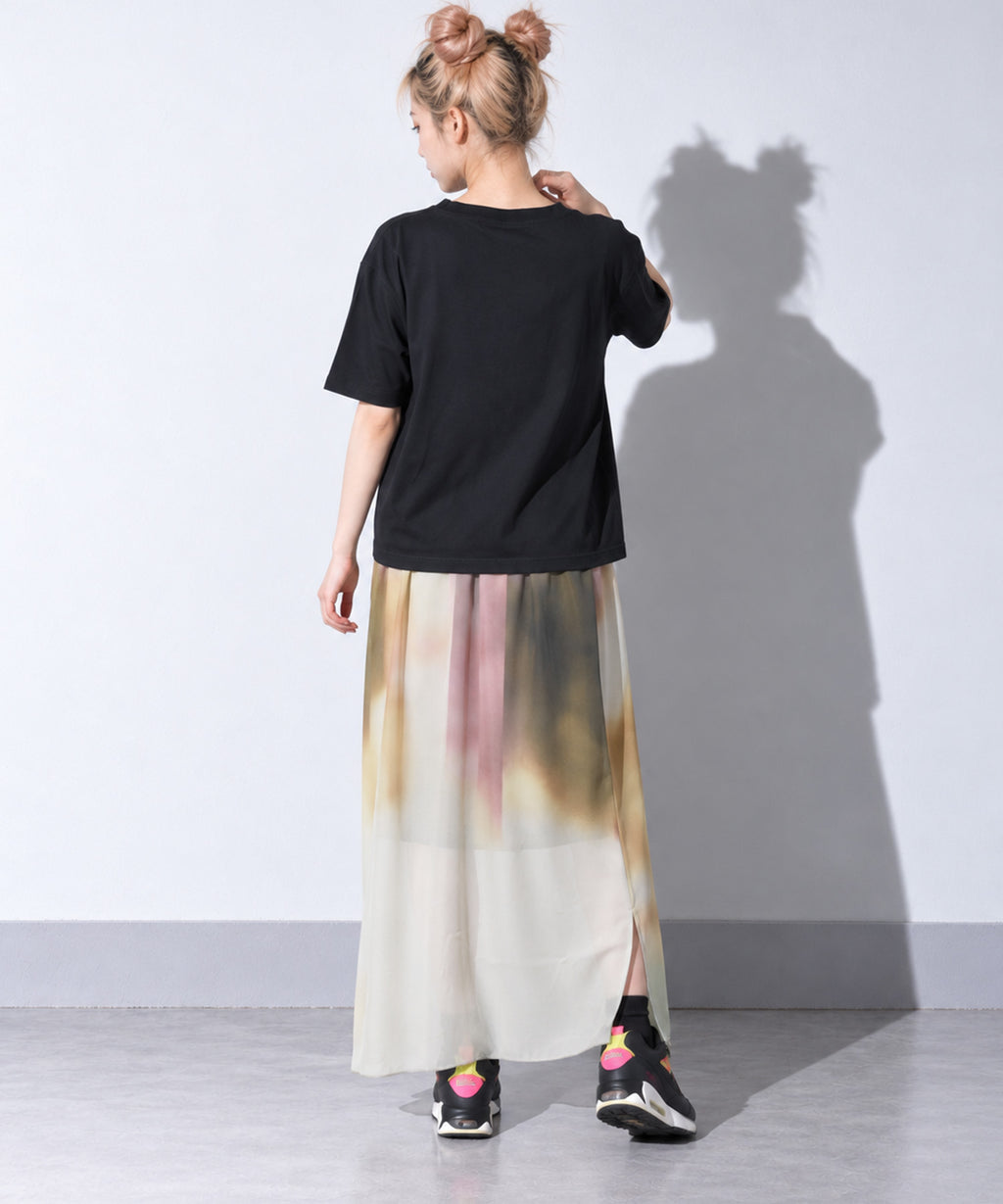 先行予約 BEDSIDEDRAMA / DIM PRINT LONG SKIRT