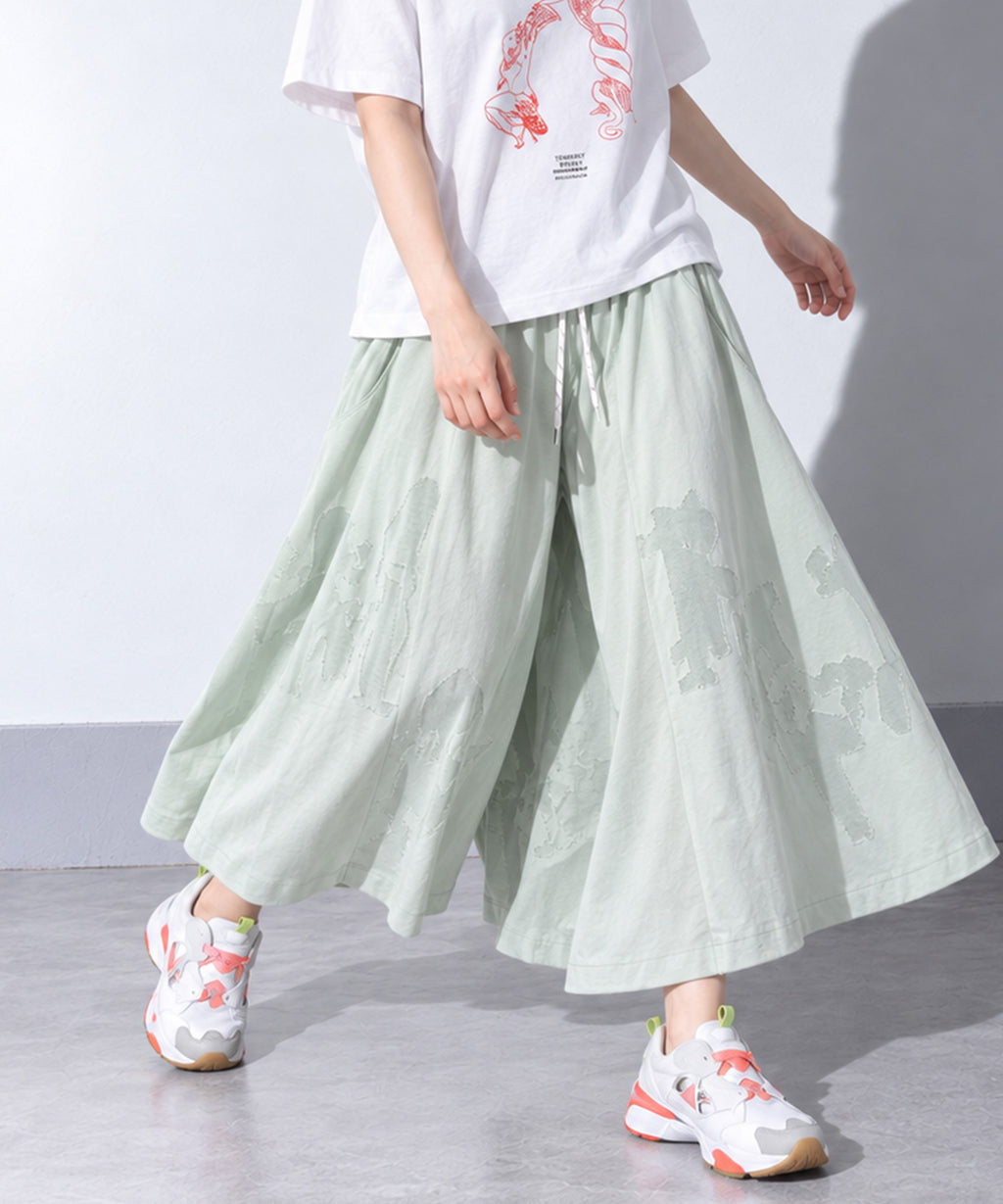 先行予約 BEDSIDEDRAMA / SHEER TALES CIRCLE PANTS