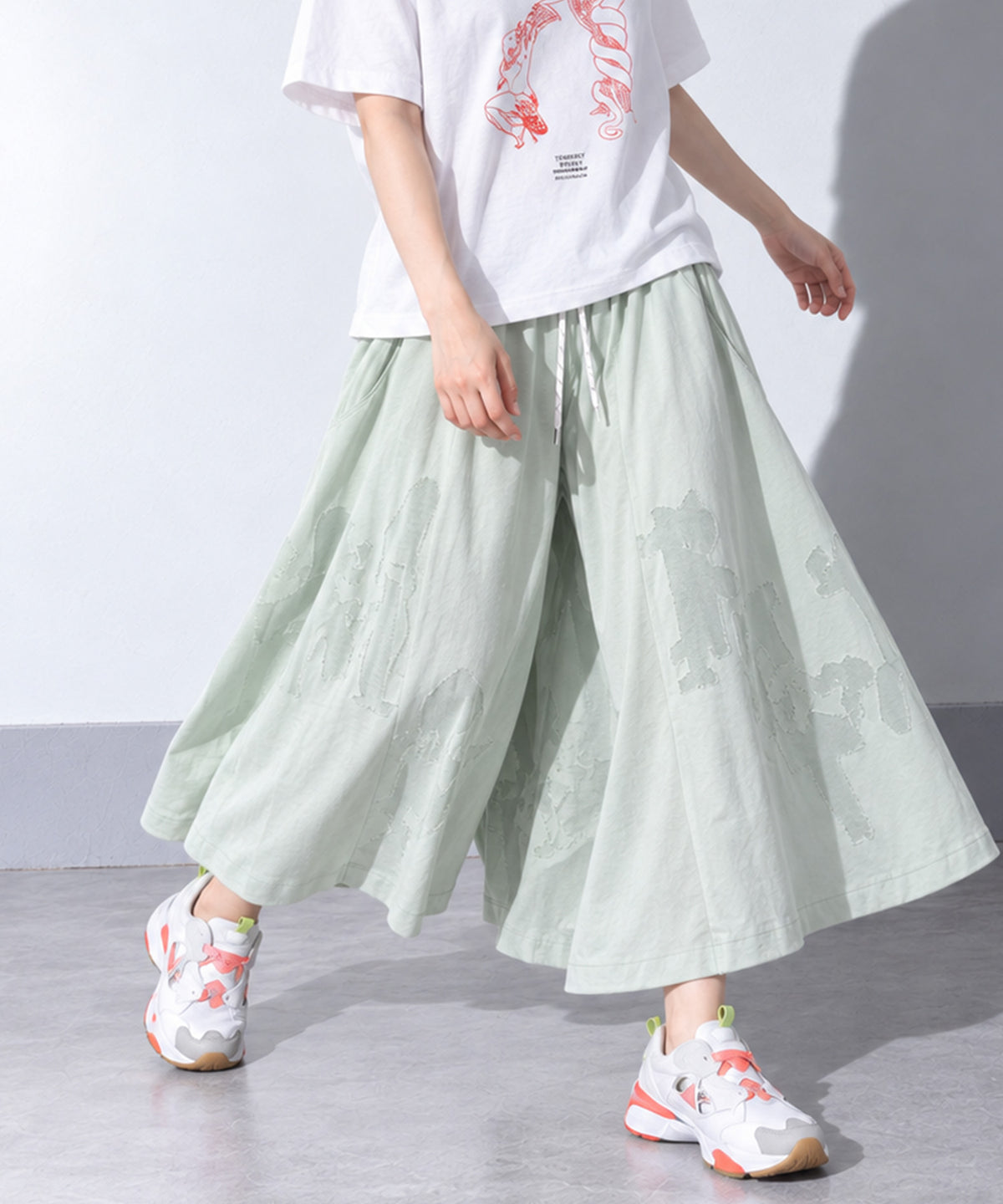 先行予約 BEDSIDEDRAMA / SHEER TALES CIRCLE PANTS